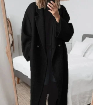 Women's Multi-color Multi-size Woolen Trench Coat Coat