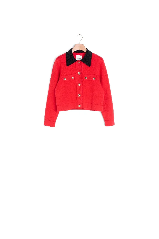 Cardi Coat Rouge