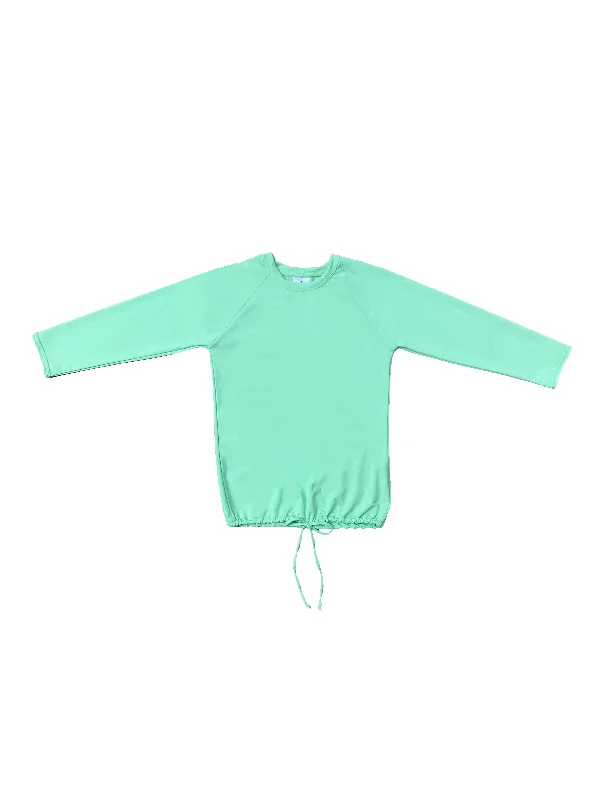 Light Green Drawstring Swim Top