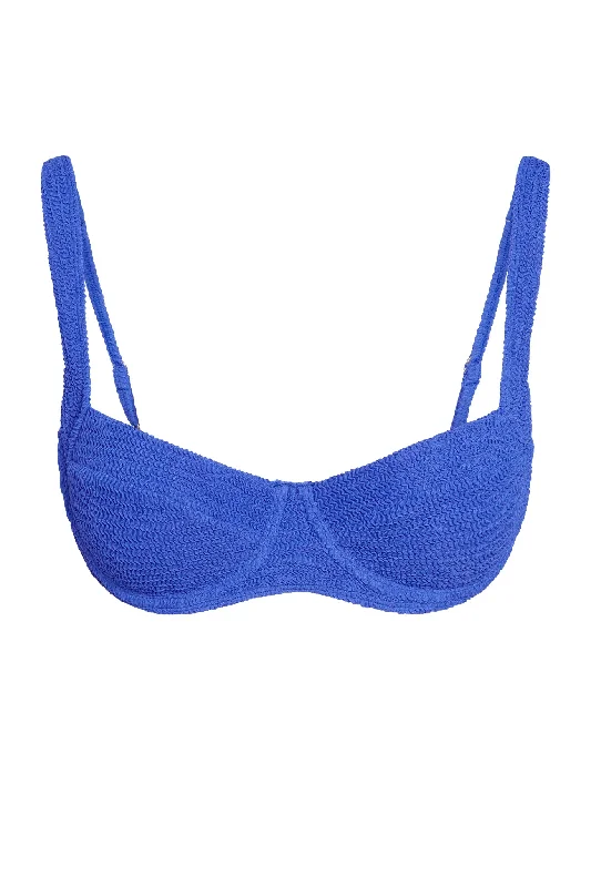 Sorrento Top - Cobalt Crinkle