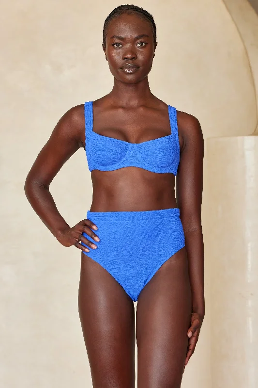 Sorrento Top - Cobalt Crinkle