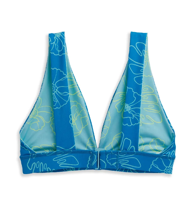 Swim Reversible Plunge Top LC - Keep Palm