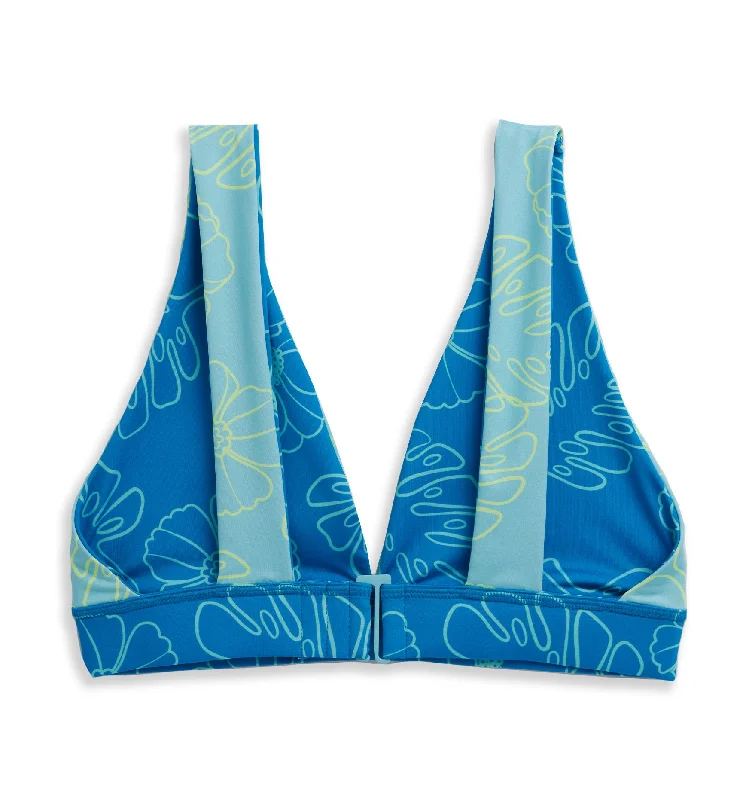 Swim Reversible Plunge Top LC - Keep Palm