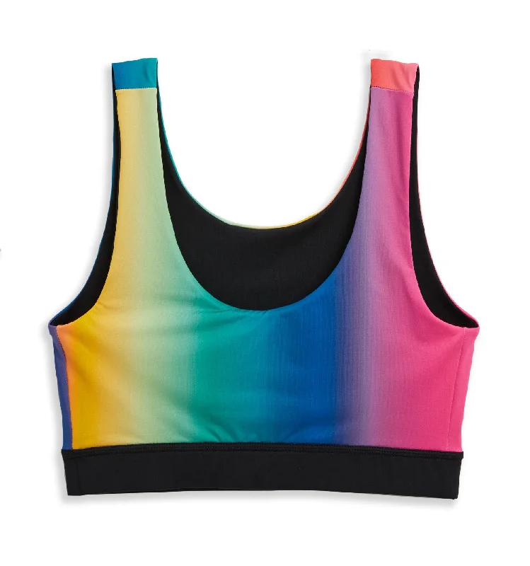 Swim Reversible Sport Top - Melting Rainbow