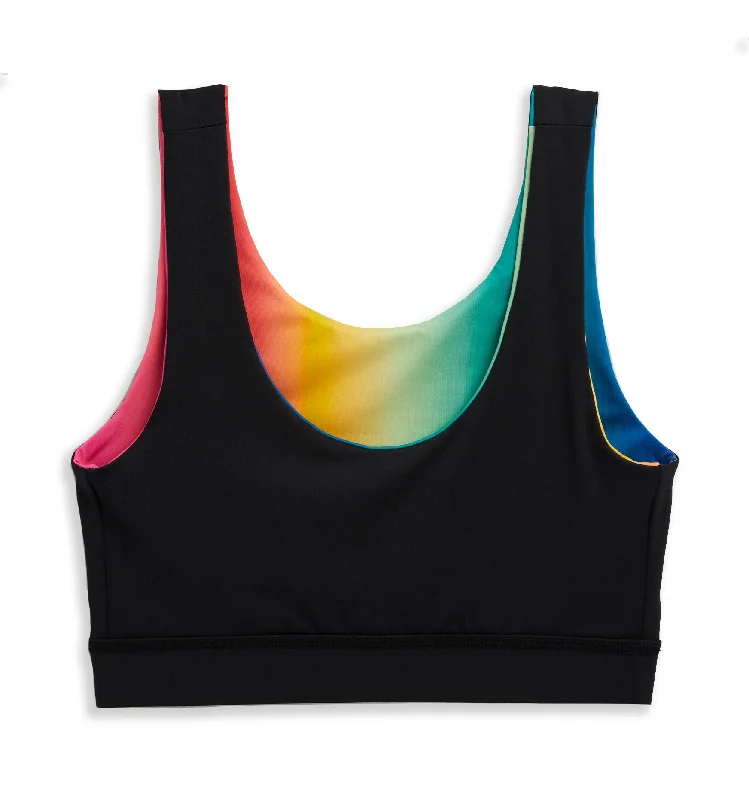 Swim Reversible Sport Top - Melting Rainbow