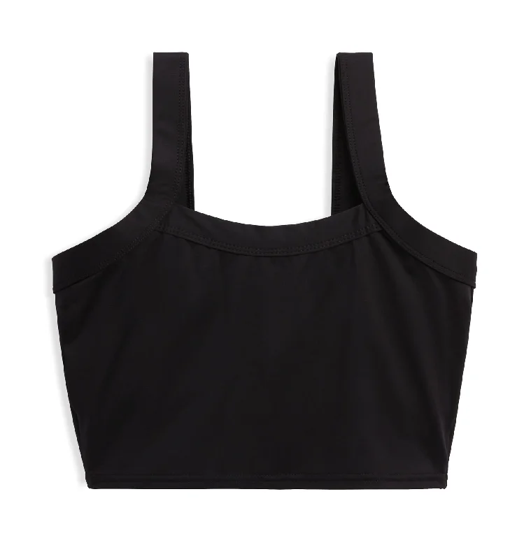 Swim Scoop Top - Black