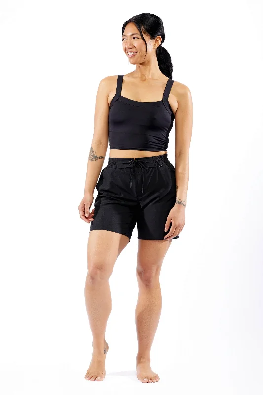 Swim Scoop Top - Black