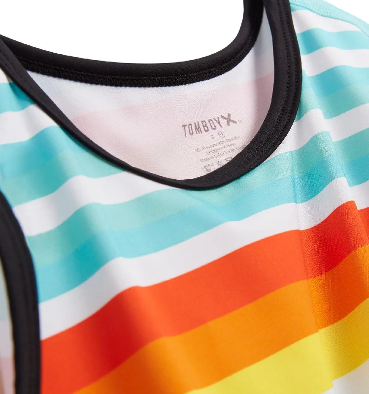 Swim Tank LC - Sunset Stripes