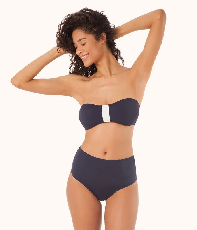 The Bandeau - Colorblock: Navy/White