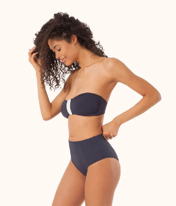 The Bandeau - Colorblock: Navy/White