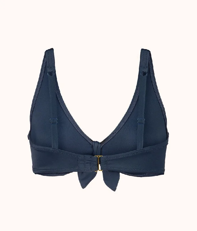 The Plunge Bralette: Navy