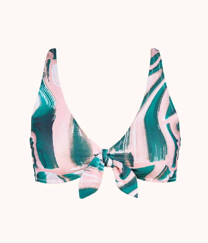 The Plunge Bralette - Print: Paint Brush