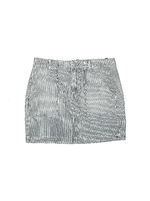 High-Rise Denim Shorts in Light Wash