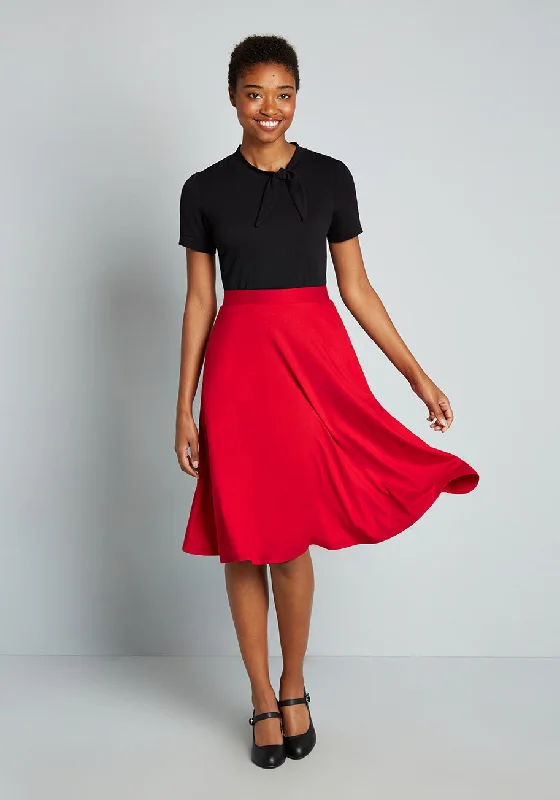 Excellence Attained Knit A-Line Skirt