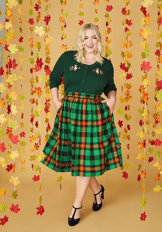 ModCloth x Collectif Fireplace Stories Swing Skirt