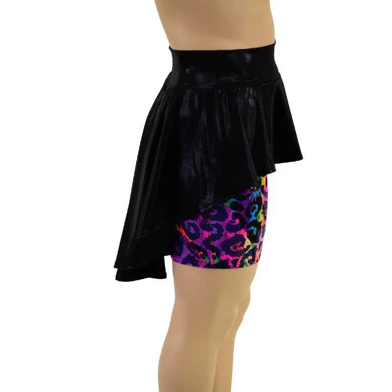 Hi Lo Peplum Bodycon Skirt