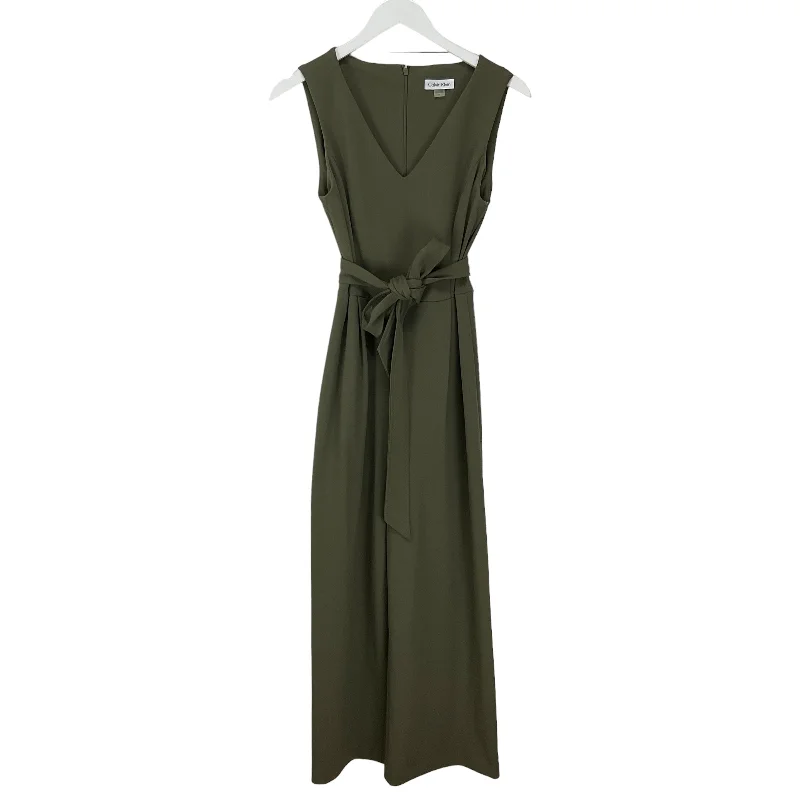 Jumpsuit By Calvin Klein In Green, Size: 4