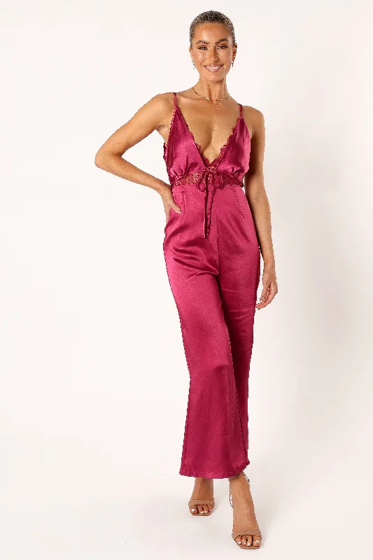 Lilian Jumpsuit - Berry