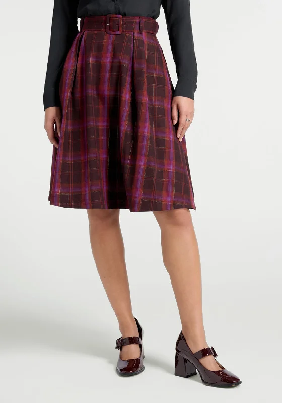 Perfect Timing Belted Circle Skirt