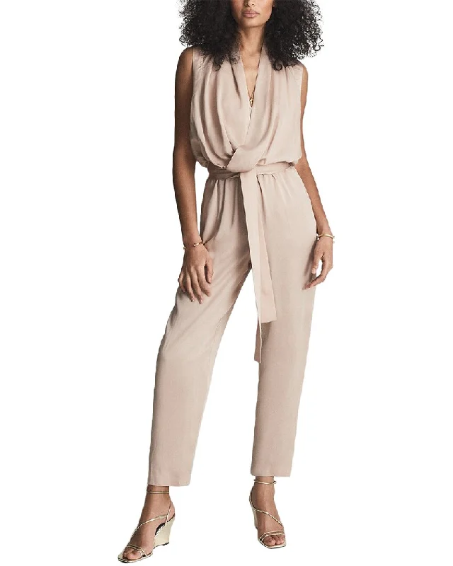 Reiss Kali Drape Jumpsuit