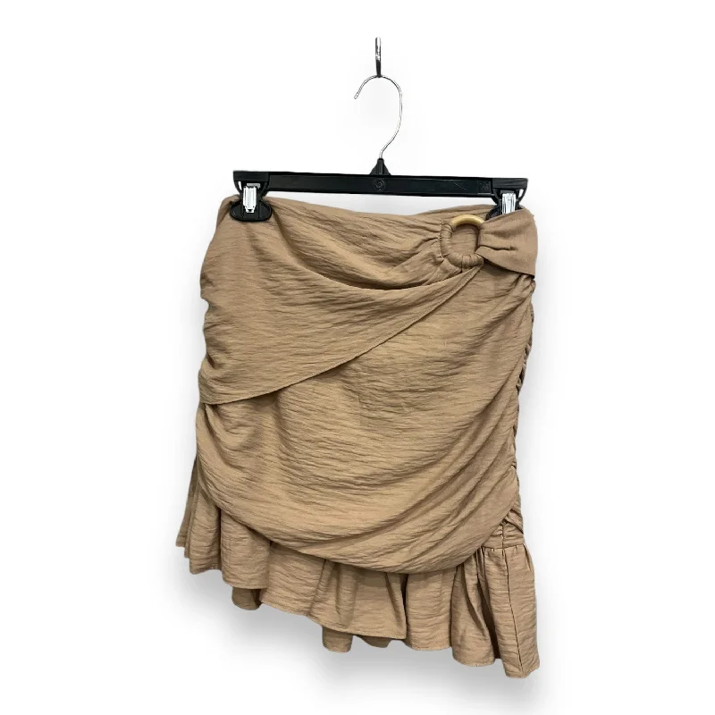 Skirt Midi By Clothes Mentor In Brown, Size: S