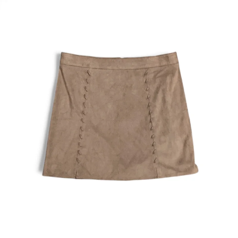 Skirt Midi By Clothes Mentor In Brown, Size: S