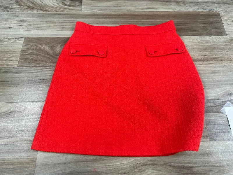 Skirt Mini & Short By Loft In Red, Size: 4