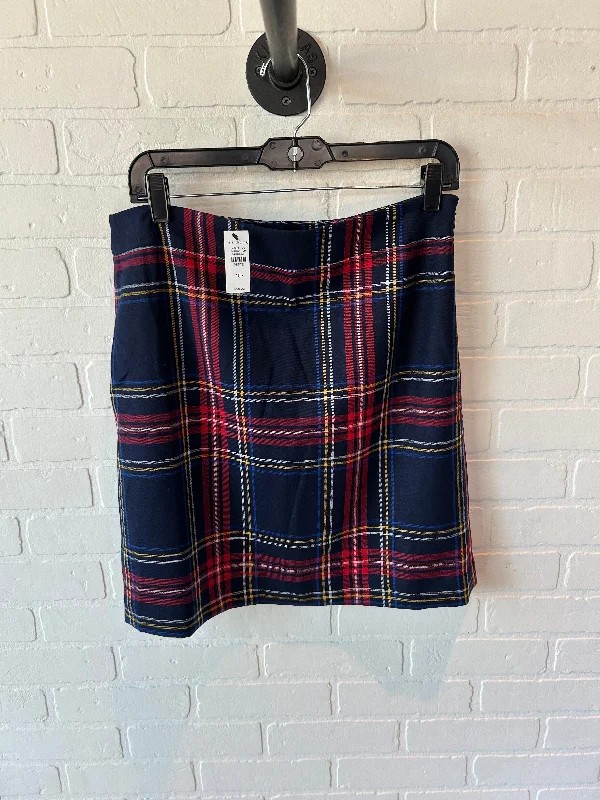 Skirt Mini & Short By Talbots In Blue & Red, Size: 10petite