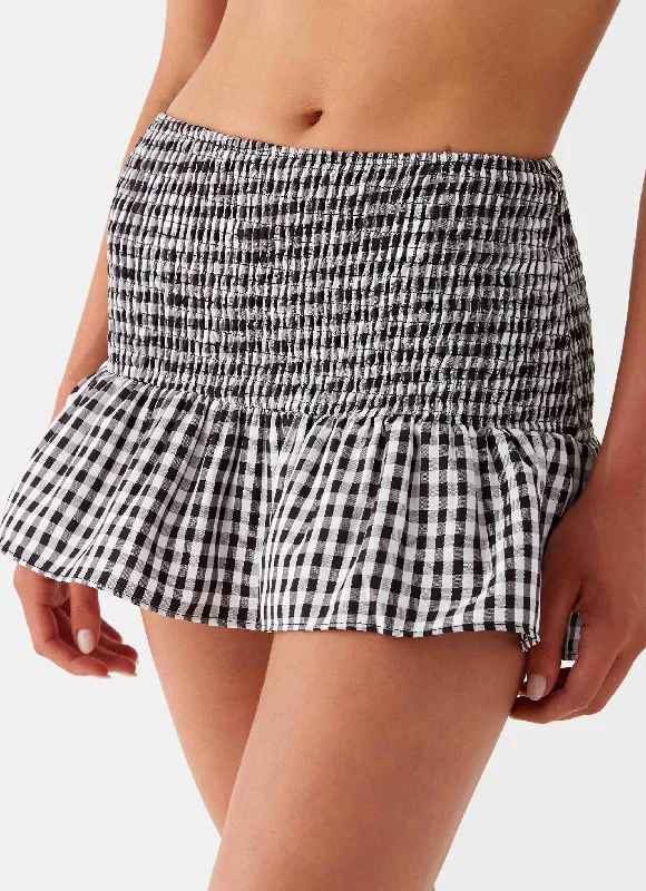 Sweetest Pie Mini Skirt - Black